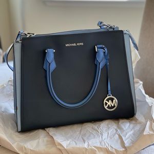 Blue Michael Kors purse